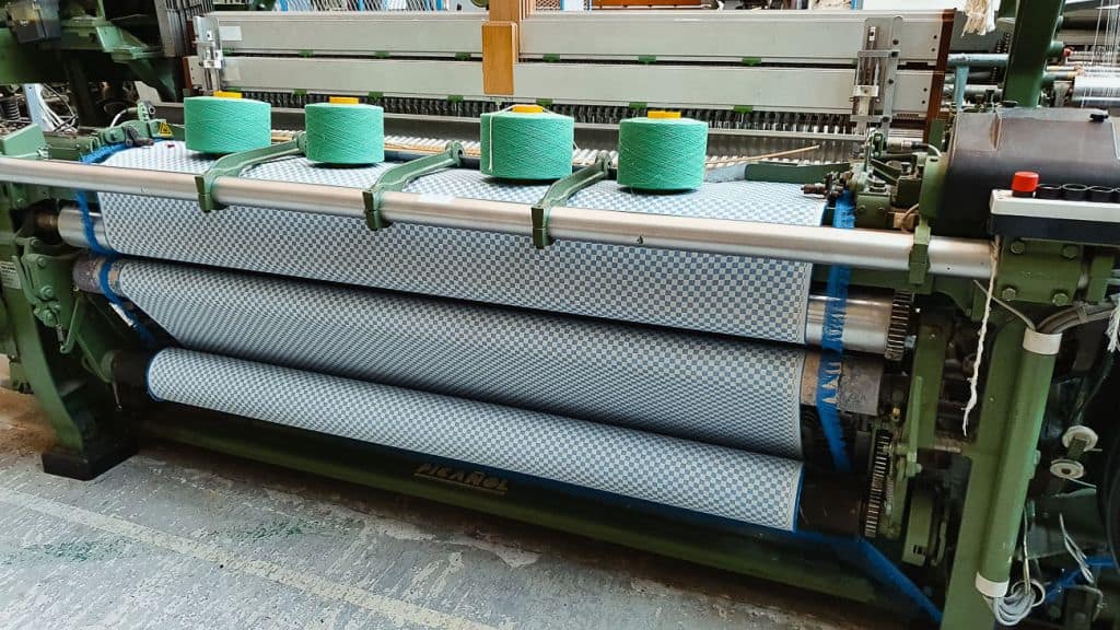 Must textielmuseum Ronse weefgetouw