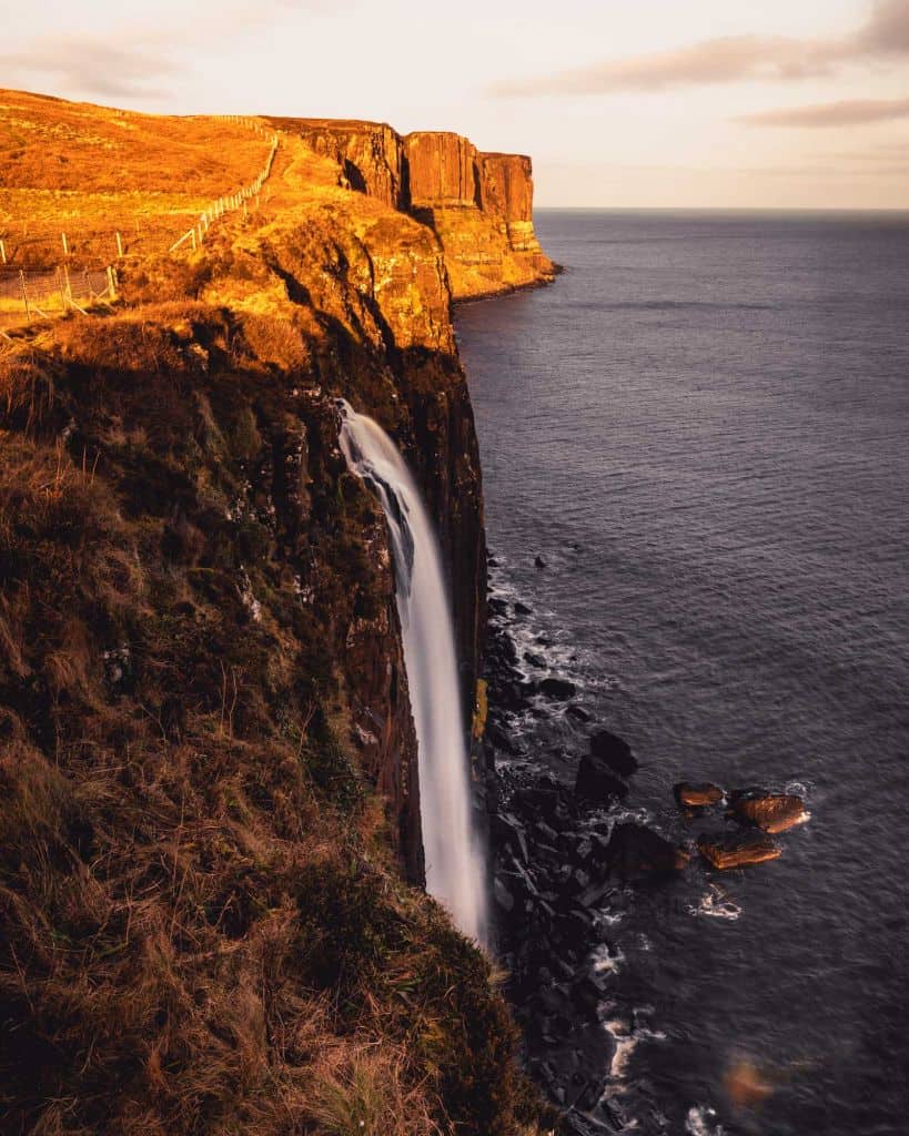 Melt falls Isle of skye Kilt Rock