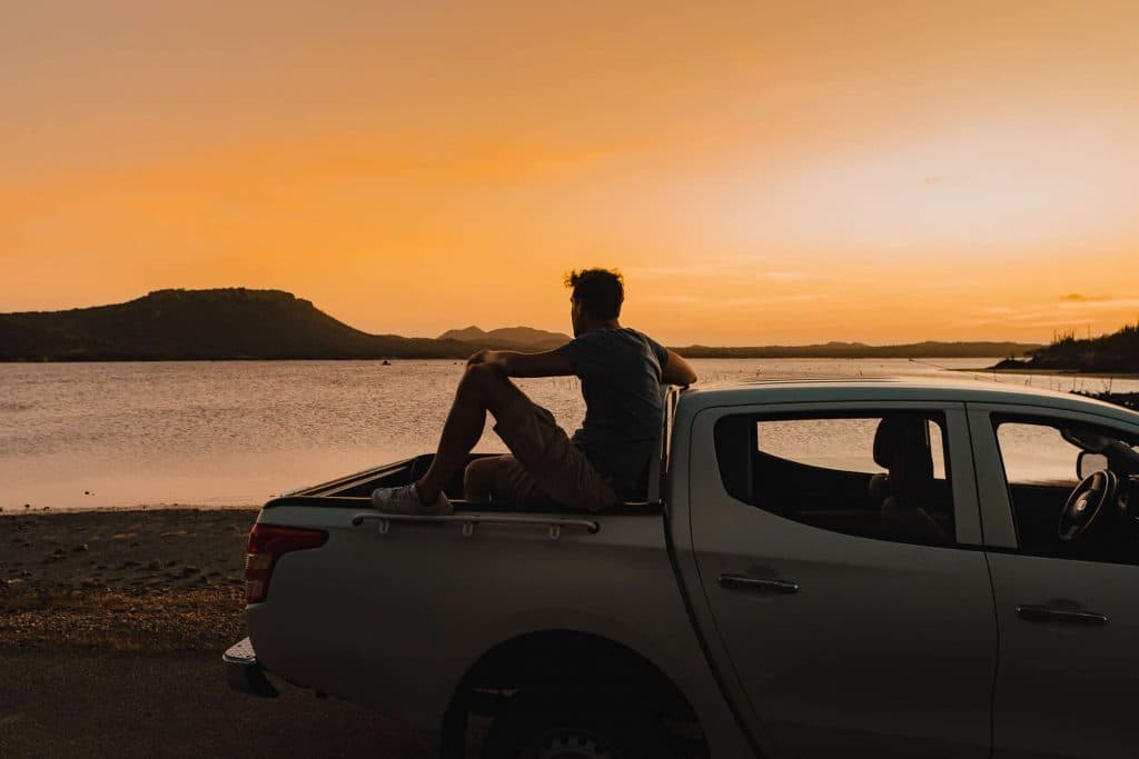flamigo zonsondergang bonaire