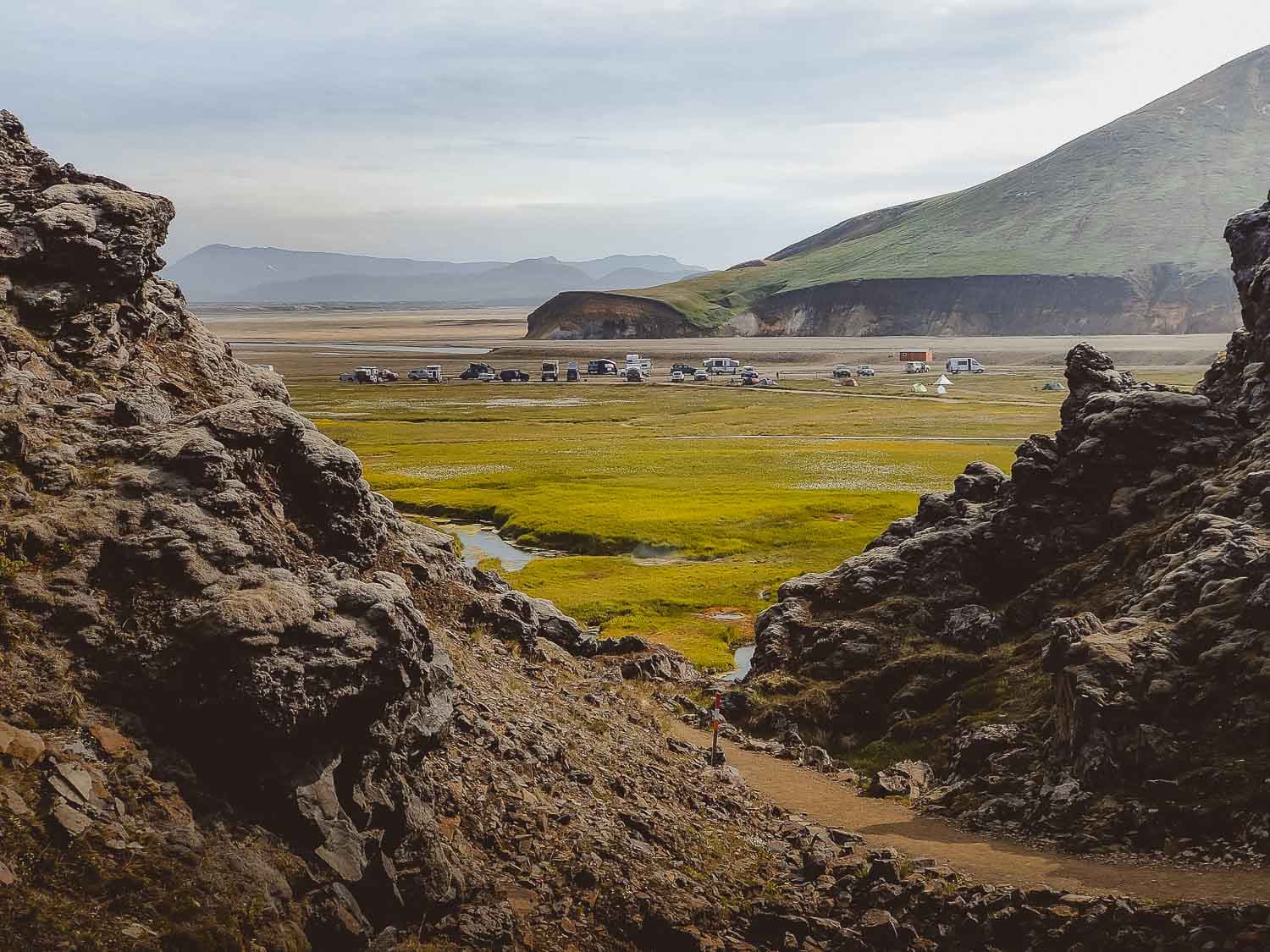 kamperen ijsland laugavegur