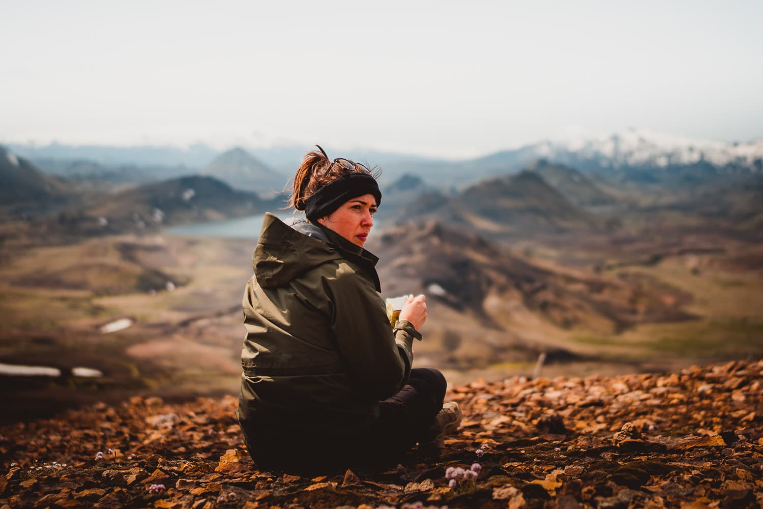 op wandel in ijsland