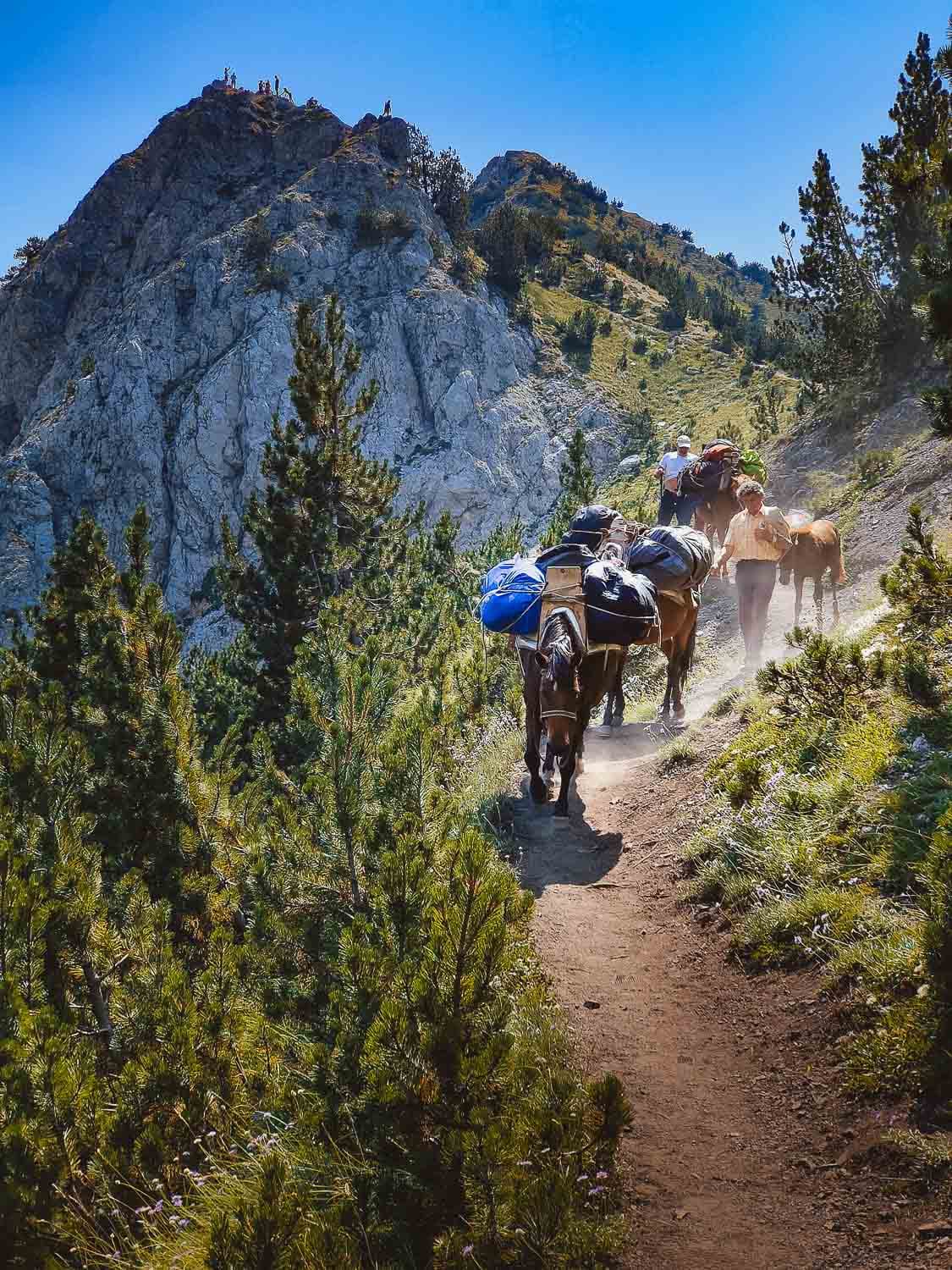 wandeling in albanie plannen