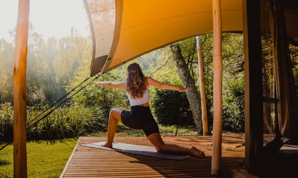 yoga glamping