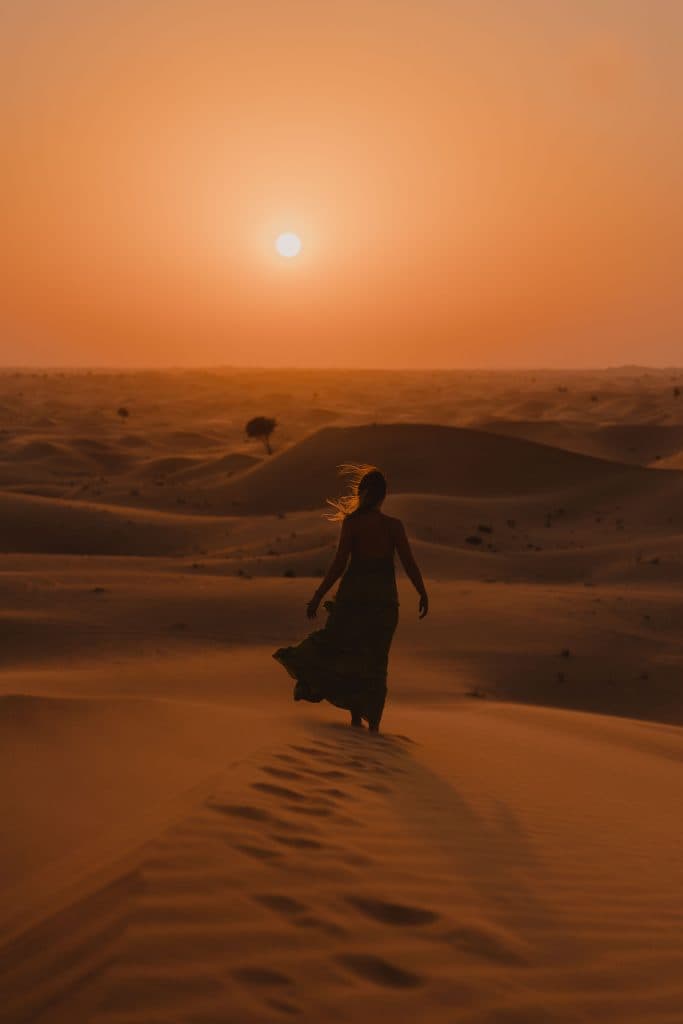 de woestijn zien in midden oosten