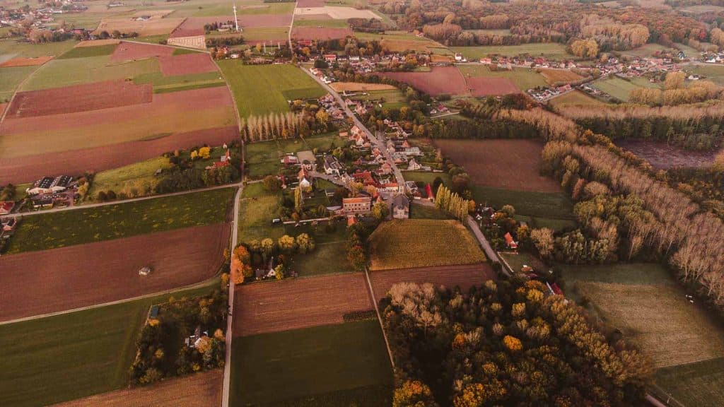 Prachtige landschappen en glooiende heuvels in munte