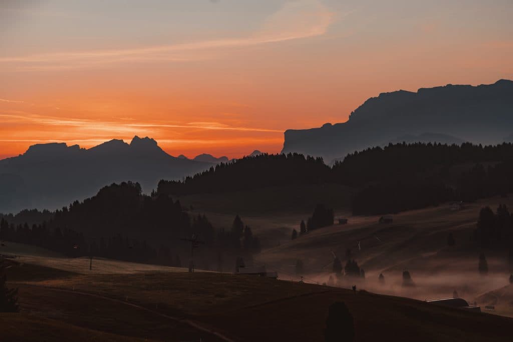 dolomieten mooiste zonsondergang
