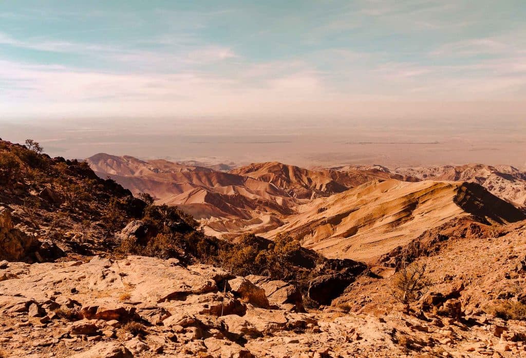 uitzicht over Wadi Arabica, Palestina en Israel