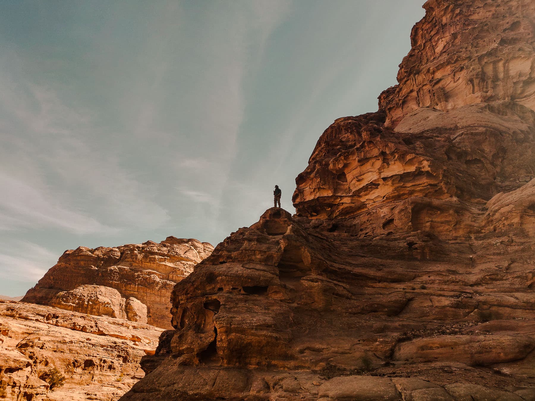 back door naar de treasury Petra Jordanië