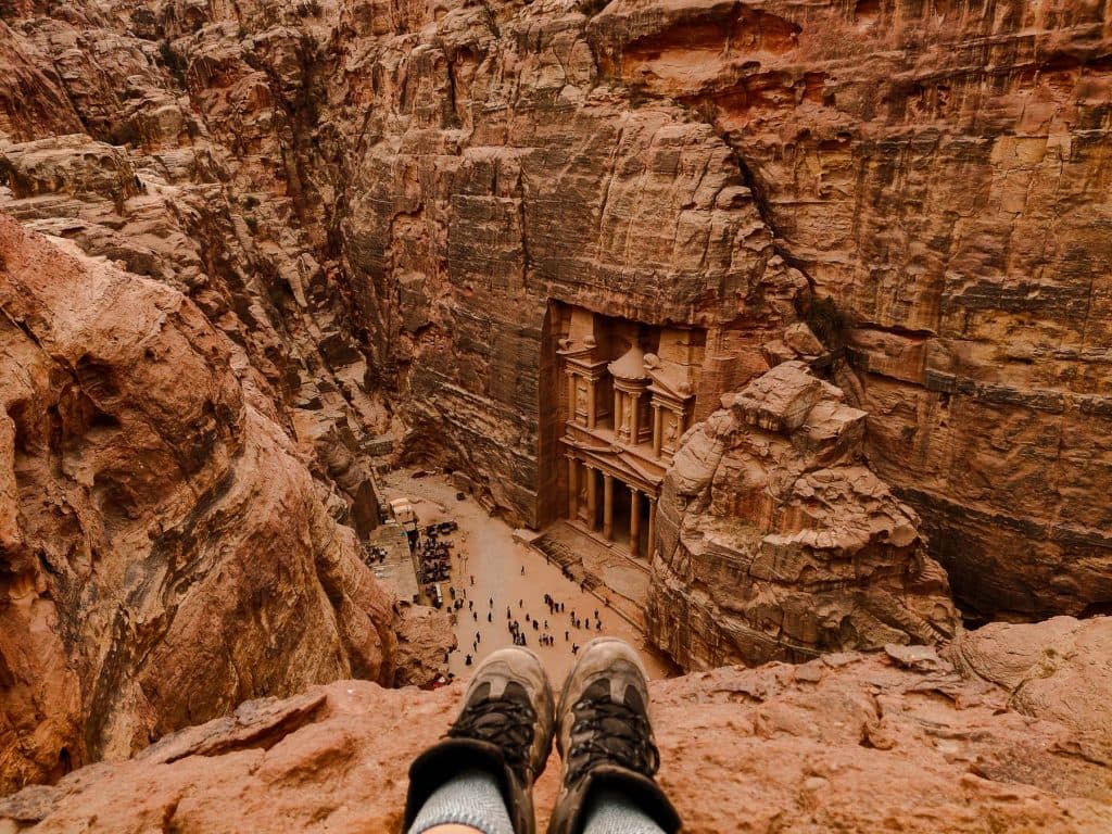 uitzicht inkom petra, Al-Kazneh
