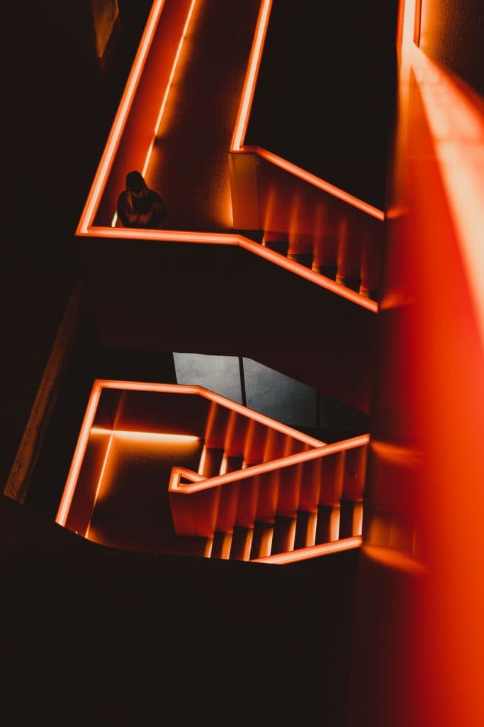 orange stairs museum essen