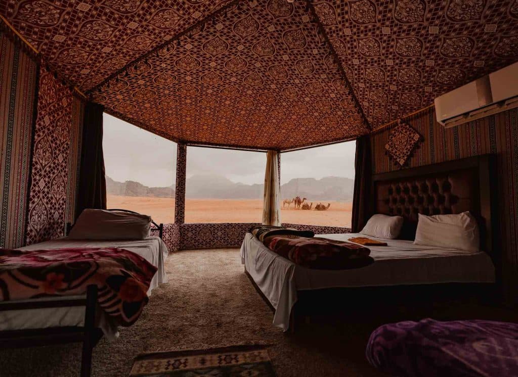 slapen in wadi rum