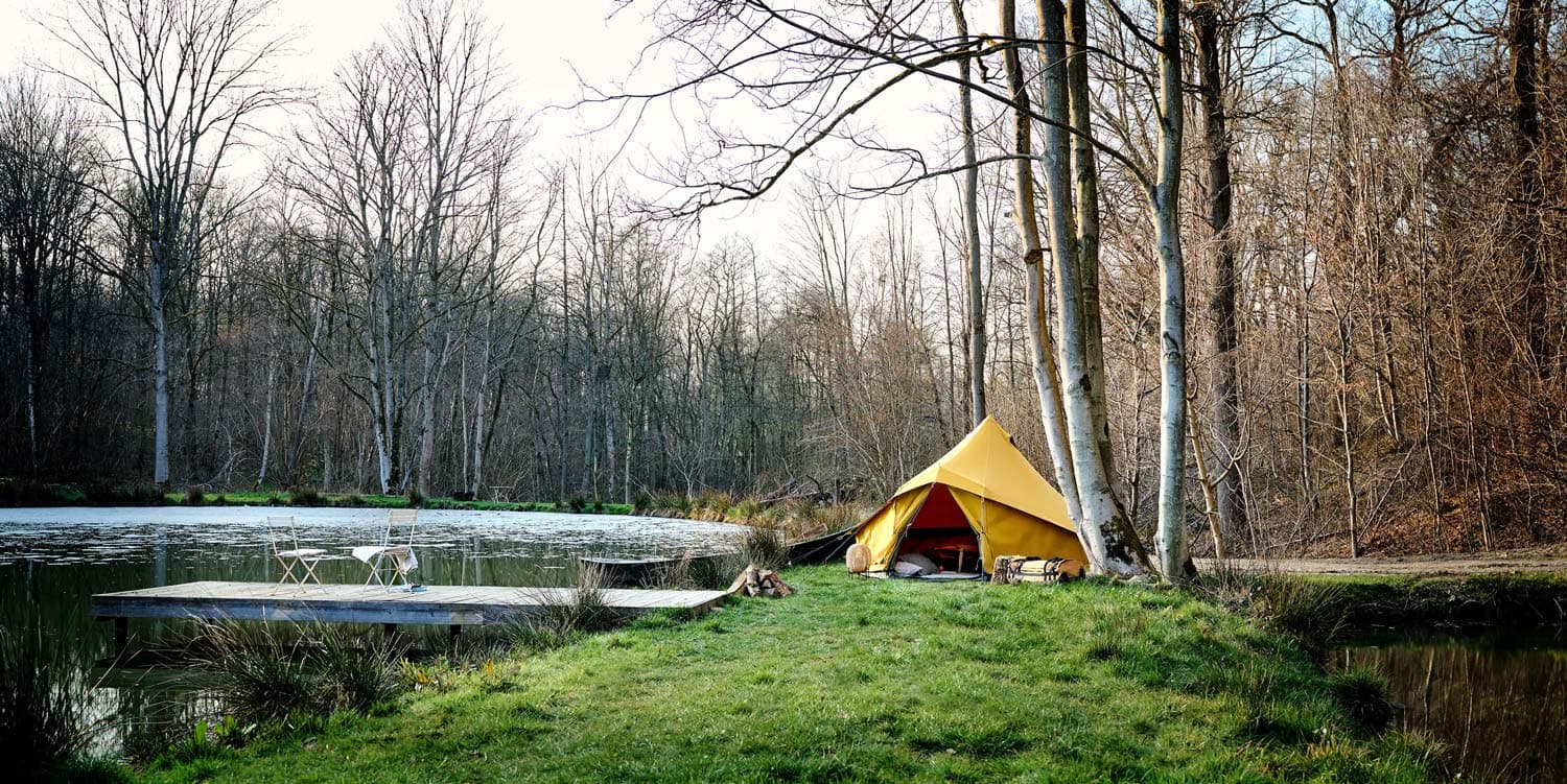 glamping tent huren in belgie