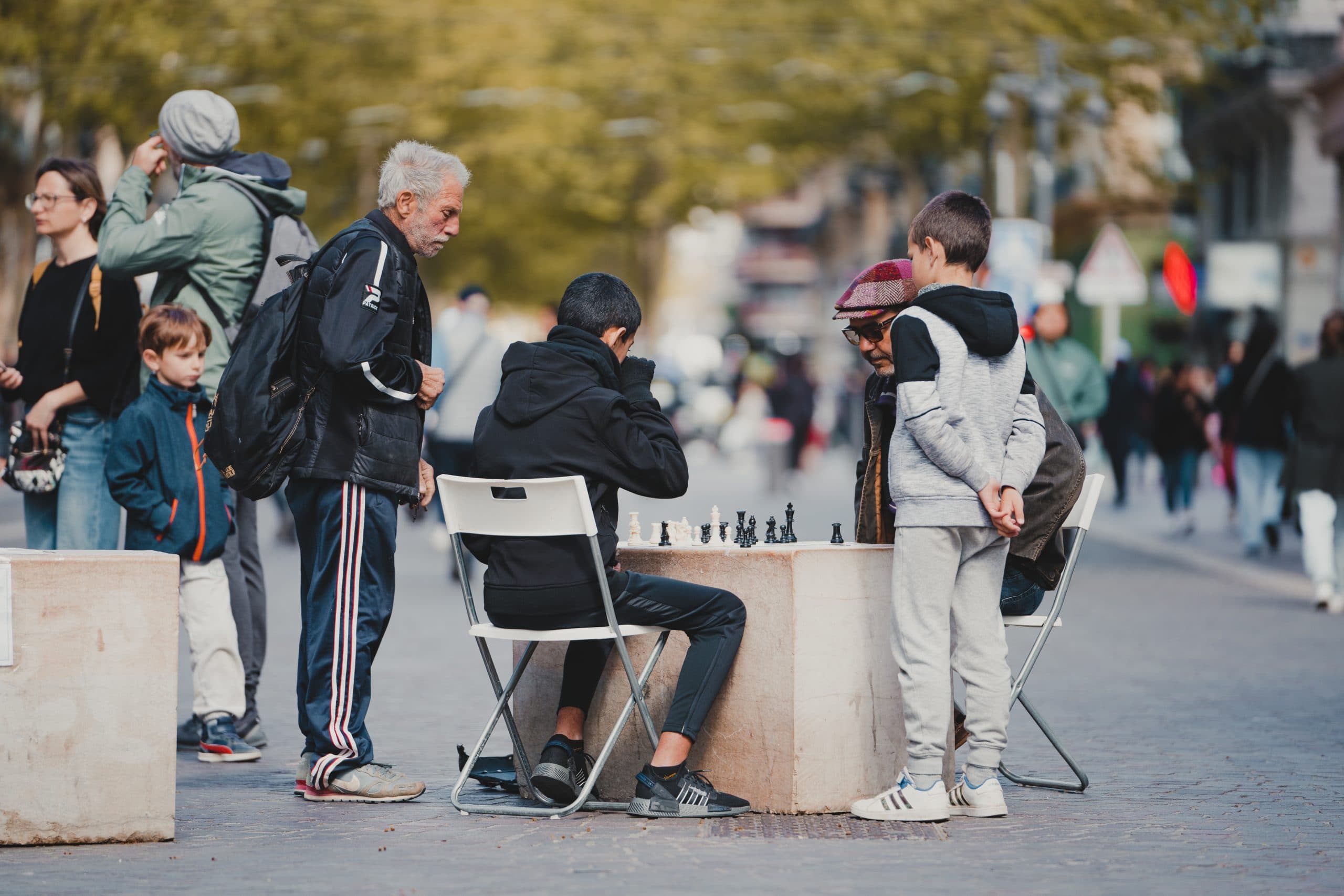 schaken op straat in marseille