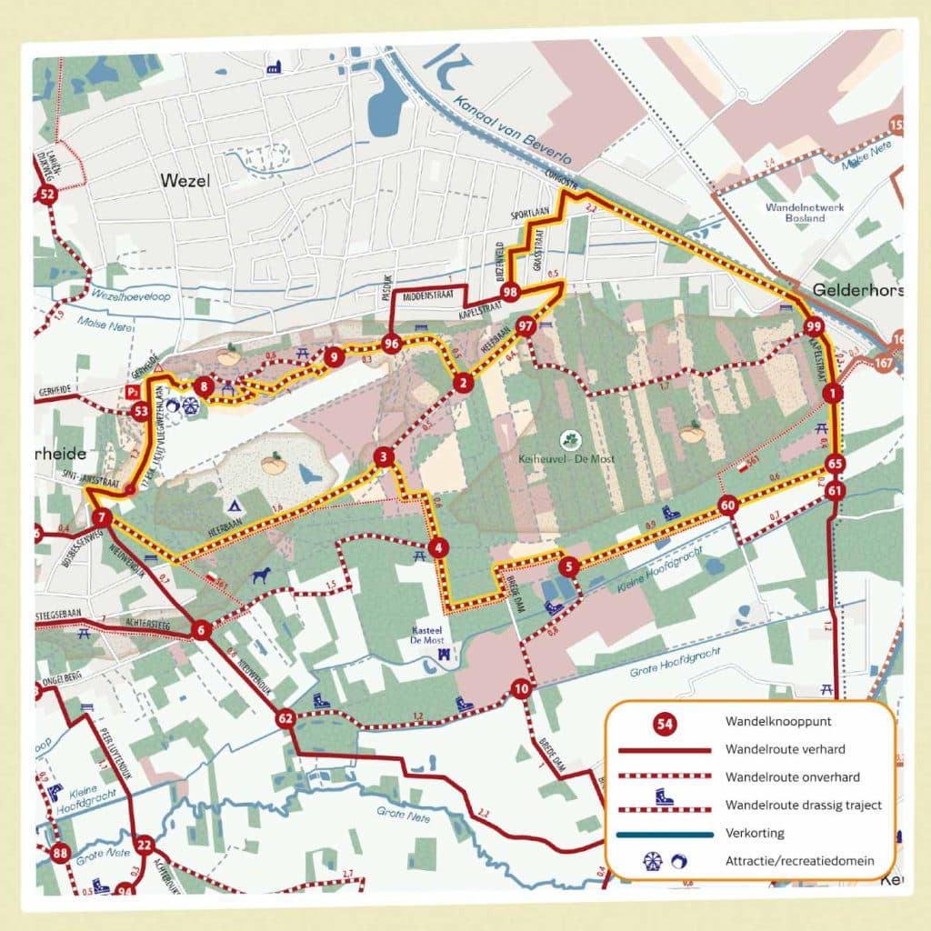 kaart wandeling keiheuvel