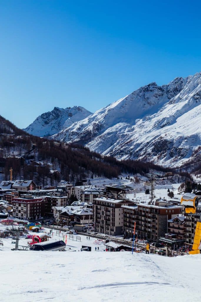 Skien en snowboarden in valle d'aoste Breuil-Cervinia