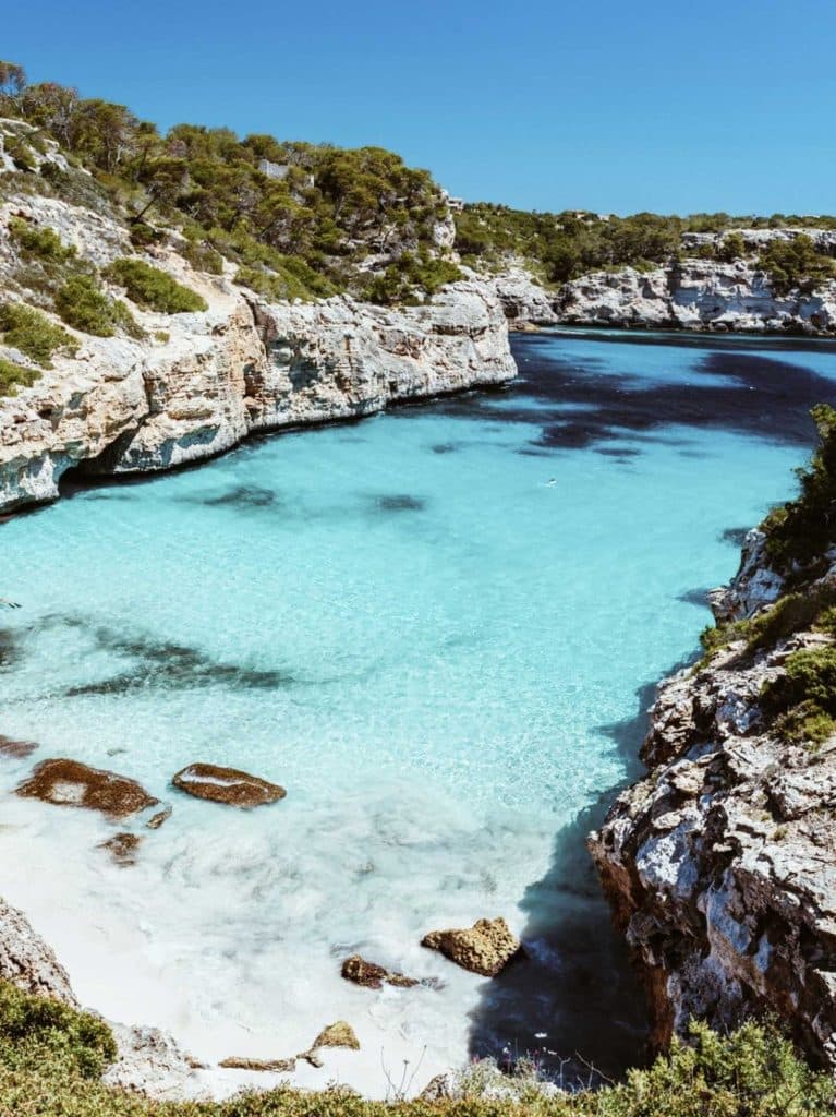 een van de mooie stranden op Mallorca