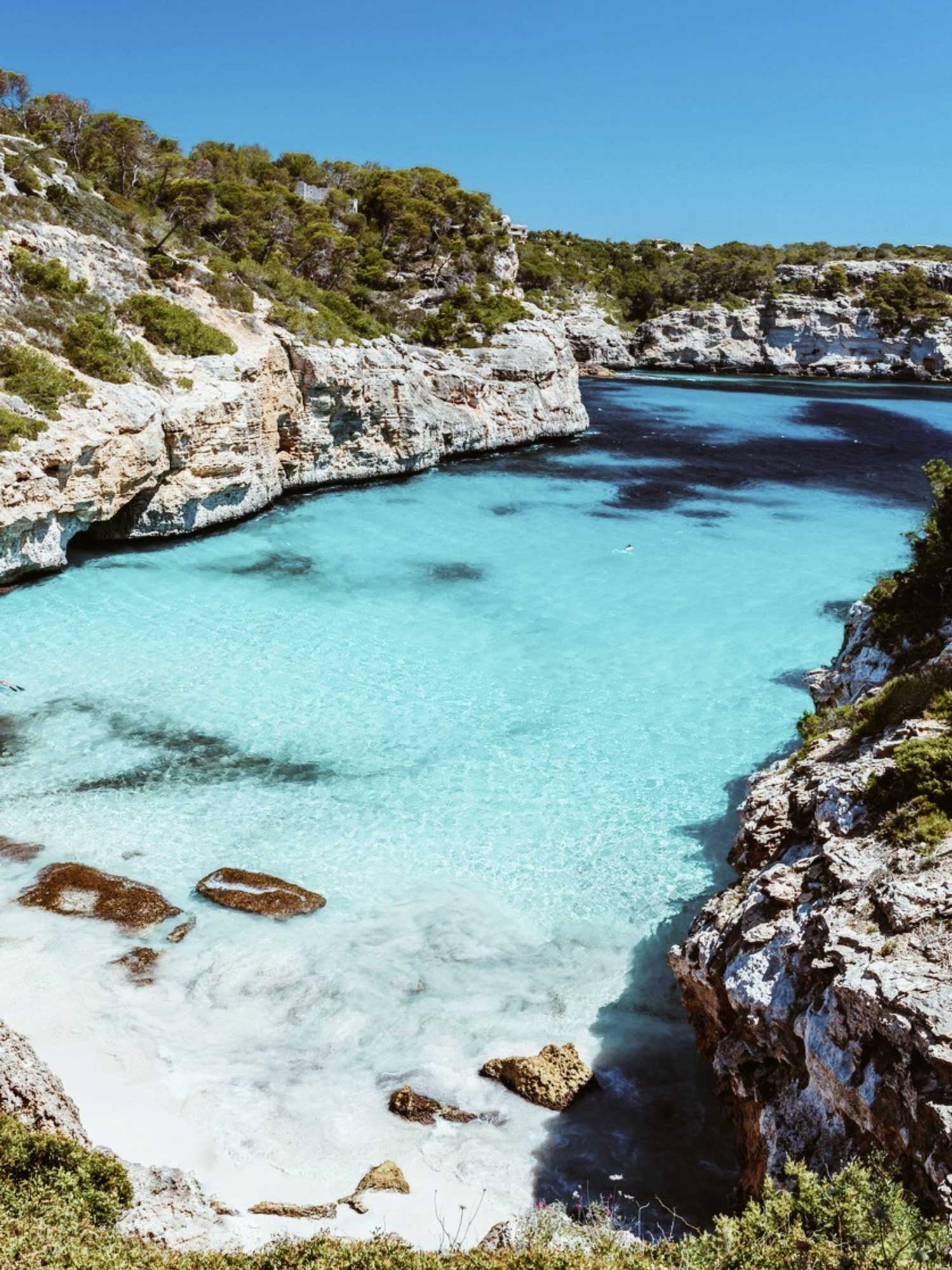een van de mooie stranden op Mallorca