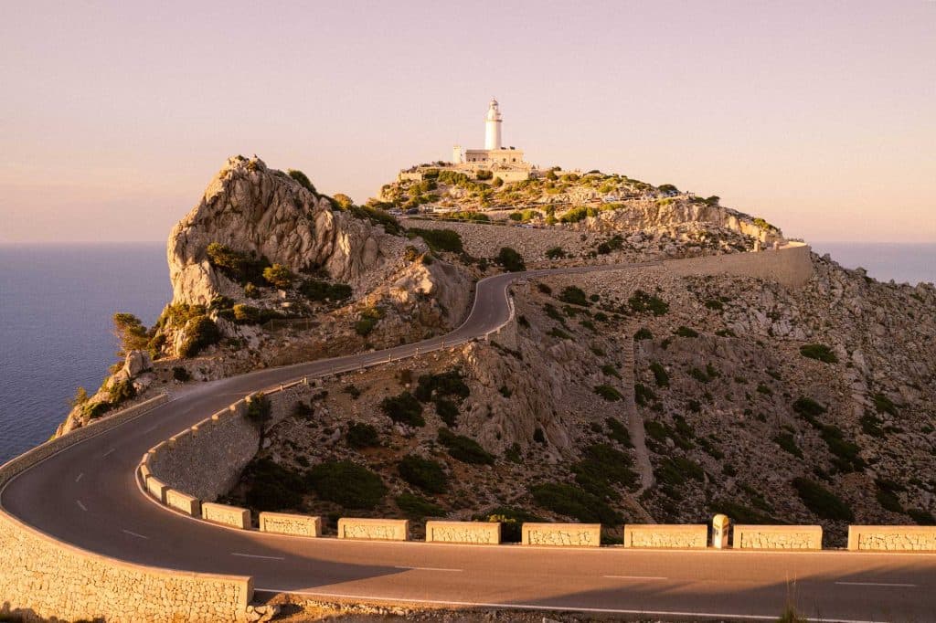 de vuurtoren op Cap de Formentor in het noorden van Mallorca