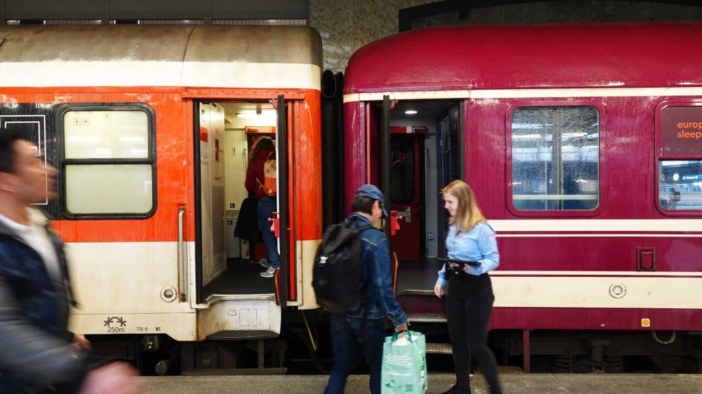 met de nachttrein naar tsjechie