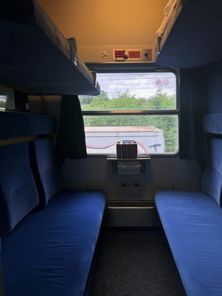 slapen op de trein