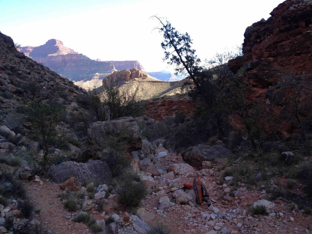 Doorkijkje vanuit de regio van Hermit's Creek.
