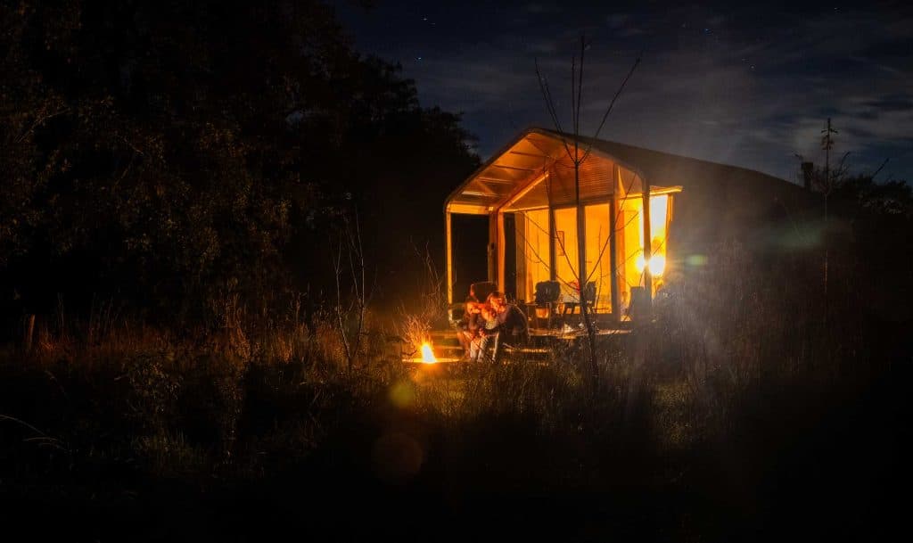 waar slapen in natuur cabin